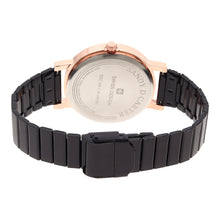 Sandy D Carter Metal Rose Gold Analogue Round Watches for Women_SDC24-53-RG-BK