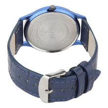 FLUID Blue Leather Strap Watches For Men FLWatch24-788G-WH01