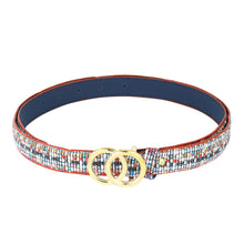 Sandy D Carter Women Red Synthetic Leather Waist Belt for Jeans & Formal Paint SDC-22-541-PTRD