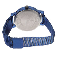 Fluid  Blue Round Allow Strap Analog Watches for Women FLWatch24-Mag-BL-07