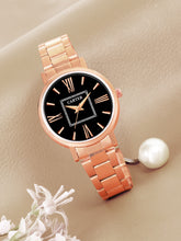 Sandy D Carter Metal Rose Gold Analogue Round Watches for Women_Sandy D Carter-160-BK