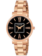 Sandy D Carter Metal Rose Gold Analogue Round Watches for Women_Sandy D Carter-160-BK