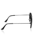 Elite Collection Black Aviator One Size Metal Adult-Unisex UV Sunglasses-EC296BK