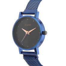 Fluid  Blue Round Allow Strap Analog Watches for Women FLWatch24-Mag-BL-02