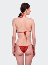 Fleurt Red Lycra Net Bikni Set I Lingerie Set - One Size (Free Size) For Women Fleurt-Set-208-NEW-RD