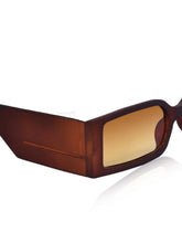 Brown Rectangle UV Sunglasses (OL106BR)| ₹38/Pc|Pack of 12 @ ₹456| Sample ₹99