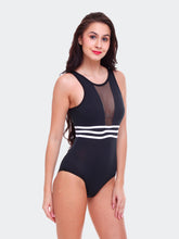 Fleurt Black Forbe Lycra Baby Doll Dress for Women HOBF-342-BK