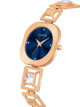 Sandy D Carter Metal Silver Analogue Oval Watches for Women_Sandy D Carter-229-SL