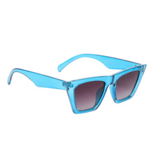 Celebrity Full Rim Blue Plastic Frame With Grey UV Protected Lens Wayfarer Sunglasses for Men & Women_08-BL