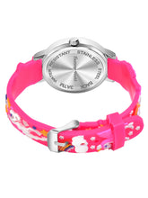 Fantasy World Pink 3D Print Rubber Strap Time Teacher Analog Watch Boys & Girls FW-25-SL-04