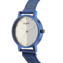 Fluid  Blue Round Allow Strap Analog Watches for Women FLWatch24-Mag-BL-07