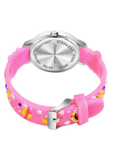 Fantasy World Pink 3D Print Rubber Strap Time Teacher Analog Watch Boys & Girls FW-25-SL-01