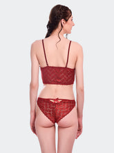 Fleurt Maroon Lycra Lace Lingerie Set - One Size (Free Size) For Women Fleurt-Set-170-NEW-MR