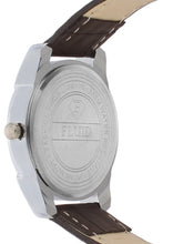 Fluid  Brown Round Leather Strap Analog Watches for Women FLWatch24-736L-BR01
