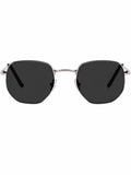 Elite Collection Black  Geometric One Size Metal Adult-Unisex UV Sunglasses-EC306BK