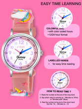 Fantasy World Brown 3D Print Rubber Strap Time Teacher Analog Watch Boys & Girls FW-25-SL-08