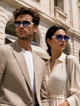 Blue Round UV Sunglasses (OL120BL)| ₹39/Pc|Pack of 12 @ ₹468| Sample ₹99
