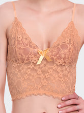 Fleurt Gold Lycra Lace Lingerie Set - One Size (Free Size) For Women Fleurt-Set-170-GD