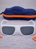 Lightweight Fashion Sunglasses for Kids with UV Protection for Daily Outdoor Wear KD206WH