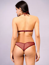 Fleurt Maroon Lycra Forbes Lingerie Set - One Size (Free Size) For Women Fleurt-Set-LTD-MR