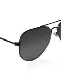 Elite Collection Black Aviator One Size Metal Adult-Unisex UV Sunglasses-EC296BK