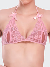 Fleurt Pink Lycra Net Bikni Set I Lingerie Set - One Size (Free Size) For Women Fleurt-Set-206-PK