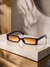 Brown Rectangle UV Sunglasses (OL106BR)| ₹38/Pc|Pack of 12 @ ₹456| Sample ₹99