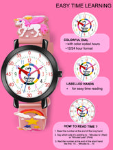 Fantasy World Brown 3D Print Rubber Strap Time Teacher Analog Watch Boys & Girls FW-25-BK-03