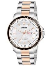Sandy D Carter Metal Silver Analogue Round Watches for Men_Sandy D Carter-177-RG-SL