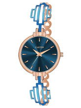 Sandy D Carter Metal Blue Analogue Round Watches for Women_Sandy D Carter-202-BL