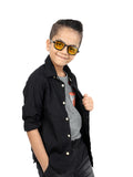 Lightweight UV400 Sunglasses for Kids with Stylish Design for Daily Wear KD255YL