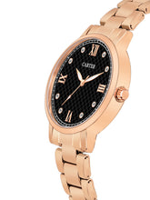Sandy D Carter Metal Rose Gold Analogue Round Watches for Women_Sandy D Carter-159-BK