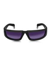 Celebrity Black Plastic Frame With Purple UV Protected Lens Sports Sunglasses for Men & Women_5913-BK2