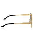 Elite Collection Blue Geometric One Size Metal Adult-Unisex UV Sunglasses-EC307BK