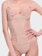 Fleurt Gold Forbe Lycra Co-Ord Set Babydoll Dress for Women HOBF-1017-GD