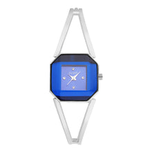 Fluid  Blue Rectangular Metal Strap Analog Watches for Women FLWatch23-009-SL01