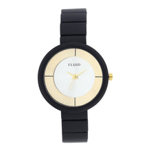 Fluid  Black Round Metal Strap Analog Watches for Women FLWatch23-014-BK01