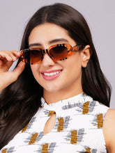 Celebrity Full Rim Brown Plastic Frame With Brown UV Protected Lens Other Sunglasses for Women_9272-5