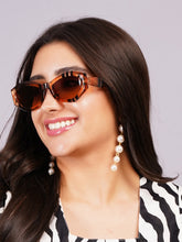 Celebrity Full Rim Brown Plastic Frame With Brown UV Protected Lens Other Sunglasses for Women_9273-5