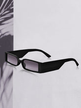 Celebrity Black Retro-Square Plastic Sunglasses For Men CLSN25-23012-01