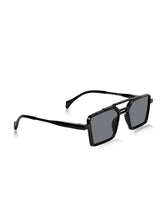 Celebrity Black Retro-Square Plastic Sunglasses For Men CLSN25-82819-01