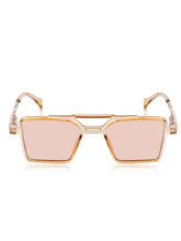 Celebrity Brown Retro-Square Plastic Sunglasses For Men CLSN25-82819-03