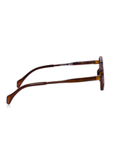 Celebrity Brown Retro-Square Plastic Sunglasses For Men CLSN25-82820-02