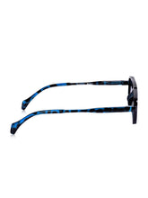 Celebrity Blue Retro-Square Plastic Sunglasses For Men CLSN25-82820-04