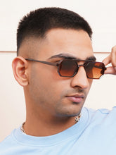 Celebrity Brown Round Plastic Sunglasses For Men CLSN25-82821-02