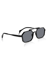 Celebrity Black Round Plastic Sunglasses For Men CLSN25-82822-01