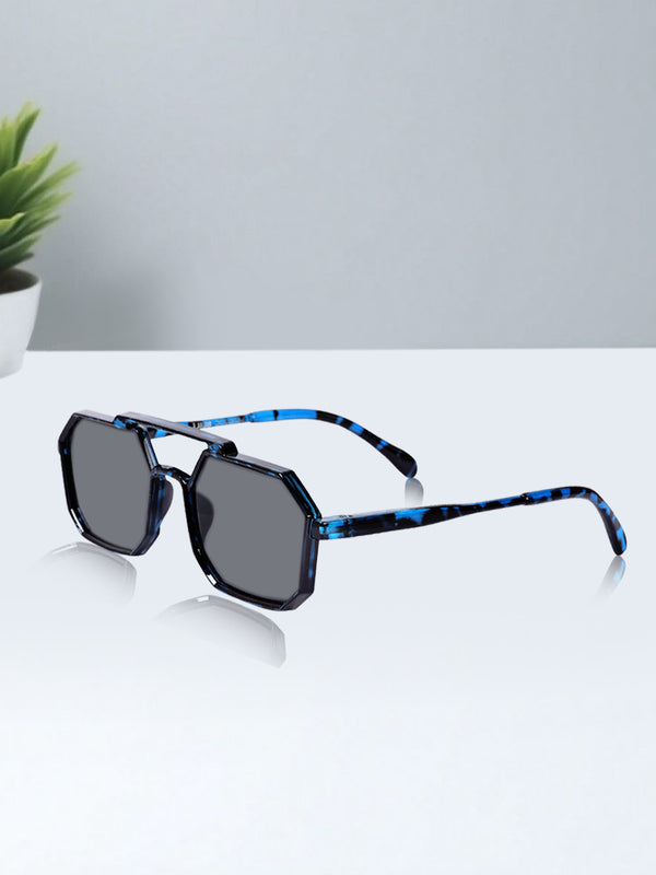 Celebrity Blue Round Plastic Sunglasses For Men CLSN25-82822-04