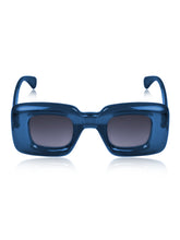 Celebrity Blue Retro-Square Plastic Sunglasses For Men CLSN25-86744-05
