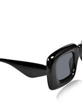 Celebrity Black Retro-Square Plastic Sunglasses For Men CLSN25-86744-07