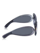 Celebrity Grey Oversized Plastic Sunglasses For Men CLSN25-86984-04